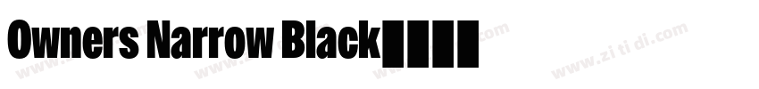Owners Narrow Black字体转换